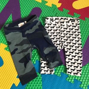 VGUC Sz 0-3M crew cuts unisex leggings